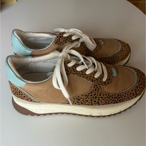 Madewell• Leopard Print Calf Hair Trainers Sneakers 7.5